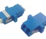 Hyperline FA-P11Z-DLC/DLC-N/WH-BL Оптический проходной соединитель LC-LC, SM, duplex, корпус пластиковый, синий, белые колпачки